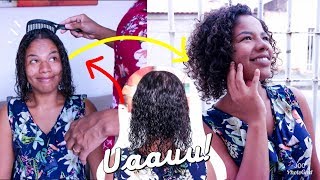 CORTE EM CABELO RALO E CACHEADO EM CASA COM RITA DO FACILITE SUA VIDA [upl. by Jabez]