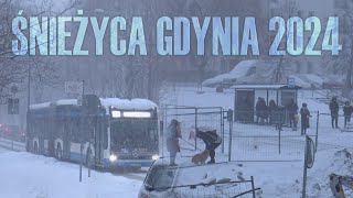 Śnieżyca  Gdynia Witomino  Styczeń 2024 [upl. by Geesey755]