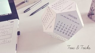 DIY déco  Calendrier 2016 [upl. by Burchett]