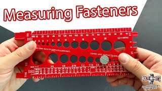 How to Measure Bolts Nuts and Screws Using a Thread Gauge Size Tool [upl. by Aurie]