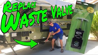 RV Dump Valve Replacement DIY With Valterra Gate [upl. by Negroj]