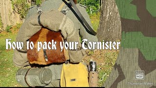 How to pack a German WW2 Tornister [upl. by Glynn]