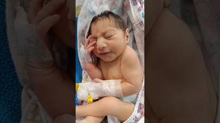 23 kg female child delivered with microcephaly 😍♥️viral shortvideo youtubeshorts [upl. by Ynoble]