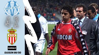 Résumé Football Match Ligue 1  OM  Monaco 42 Saison 19992000 [upl. by Astraea]