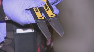 Weapons seized during contraband shakedown at Fulton County Jail [upl. by Eisdnyl]