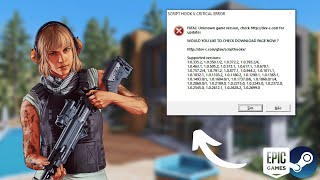 COMO RESOLVER O ERRO DO SCRIPT HOOK V APÓS ATUALIZAÇÃO DO GTA 5 Steam amp Epic Games [upl. by Grega]