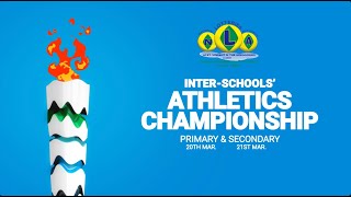 INTERSCHOOLS ATHLETICS CHAMPIONSHIP  DAY 2  SECONDARY SCHOOL  SIR VINCENT BEACH STADIUM [upl. by Cott]