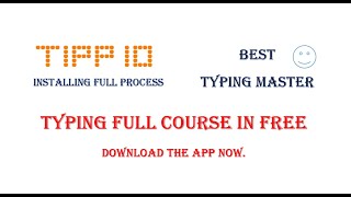 Typing Master software full course in freeTipp10installing full process step by step [upl. by Prowel361]