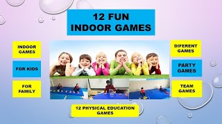 12 fun indoor activities  Christmas and party games 12 Physical Education  home activities [upl. by Anjela]