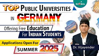 Top Public Universities in Germany Offering free Education for Indian Students  Apply Now [upl. by Barabbas]