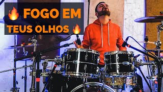 Fogo em Teus Olhos  Louvor IIR  JC Batera DRUM COVER [upl. by Anrapa]