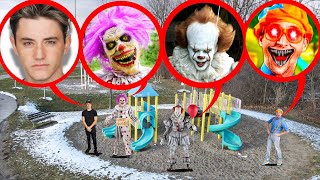 IF YOU EVER SEE CURSED STROMEDY CLOWN ARMY BLIPPI AND PENNYWISE AT HAUNTED PARK RUN THE END [upl. by Nellak]