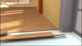 How To Lay Rapidfit and Twinclic Laminate Flooring with Wickes [upl. by Nosirb616]