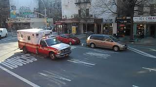 FDNY EMS AMBULANCE RESPONDING ON MANHATTAN IN NEW YORK [upl. by Arodoet574]