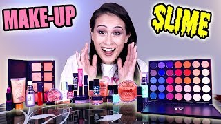 AL MIJN MAKEUP IN SLIJM MENGEN  Slime Sunday [upl. by Abelard]