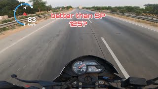 Yamaha saluto 125cc top speed  GPS top speed test  better than sp 125 [upl. by Pritchard]