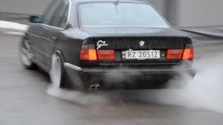 BMW E34 525 DRIFTING TRAILER [upl. by Ahselaf]