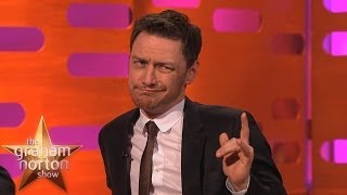 HUGH JACKMAN MICHAEL FASSBENDER amp JAMES McAVOYs Blurred Lines Dance  The Graham Norton Show BBCA [upl. by Amorete401]