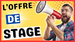 ENTRETIEN DE STAGE OFFRE DE STAGE ✅ [upl. by Holton]