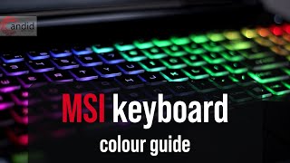 How to change MSI laptops keyboard colour  CandidTechnology [upl. by Stuckey]