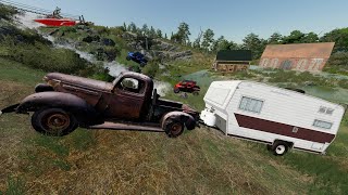 Spending TONS of Money on a Camping Trip  Farming Simulator 22 [upl. by Eimyaj]