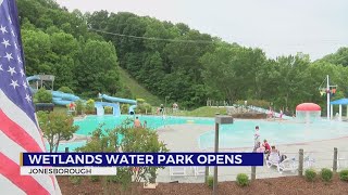 Wetlands Water Park hosts seasonopening ahead of Memorial Day [upl. by Enneirda382]