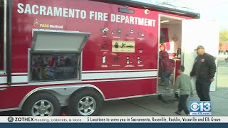 Sacramento Fire Department using new fire safety trailer to educate kids [upl. by Clio243]