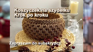 Koszyczek na szydełku Jak zrobić [upl. by Nyladgam982]