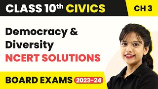 Class 10 SST Civics Chapter 3  Democracy and Diversity  NCERT Solutions 202223 [upl. by Griffie]