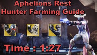 Destiny 2  Aphelions Rest Hunter Legend Lost Sector Guide  Fast and Easy Farm [upl. by Hashum995]