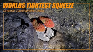 The tightest cave squeeze ever recorded 6x10 inches [upl. by Burch]