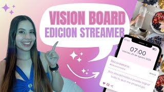 CÓMO HACER TU VISIÓN BOARD tablero de visión 2024 edición STREAMER [upl. by Olen806]