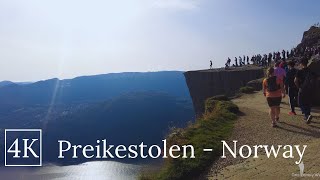 Conquering the quotPulpit Rockquot Norways Iconic Hike  Preikestolen Norway [upl. by Okoyk]