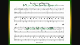 Er zaten zeven kikkertjes  piano vierhandig [upl. by Farmelo]