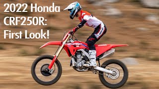 2022 Honda CRF250R First Look [upl. by Bat]