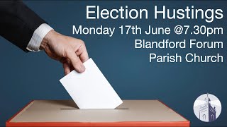 North Dorset Hustings  2024 General Election [upl. by Yelrahc]