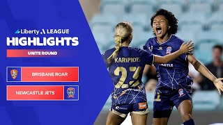 Brisbane Roar v Newcastle Jets  Highlights  Liberty ALeague 202324  Unite Round [upl. by Berthe]