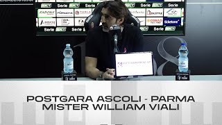 Mister William Viali  Postgara AscoliParma  Ascoli Calcio [upl. by Eduard310]