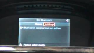 Pairing your phone to mObridge bluetooth kit inside a BMW with iDrive system [upl. by Yentruok865]