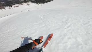 Lassen Peak NE Face skiing 5324 [upl. by Nolyag846]