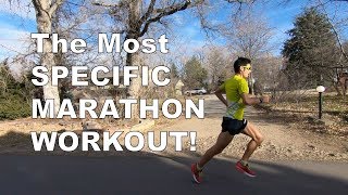 TRAINING FOR A SUB 219 MARTHON SPECIFIC LONG RUN WORKOUT  Sage Canaday [upl. by Iteerp490]