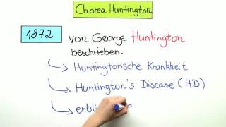 CHOREA HUNTINGTON  SYMPTOME UND VERERBUNG  Biologie  Genetik und Entwicklungsbiologie [upl. by Elokcin715]