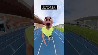 Can you win the 50meter dash Firstperson perspective 100meter sprint Track and field Shortd [upl. by Scholz]