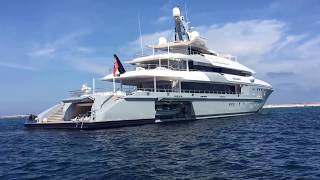 MOGAMBO visit Ibiza amp Formentera Mega Yacht On Holidays Ibiza [upl. by Derk]