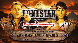 FULL MATCH Zack Sabre Jr vs Mike Bailey｜NJPW WORLD TV CHAMPIONSHIP MATCH｜njlonestar 111023 [upl. by Dickenson]