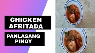 CHICKEN AFRITADA RECIPE PANLASANG PINOY [upl. by Christina]