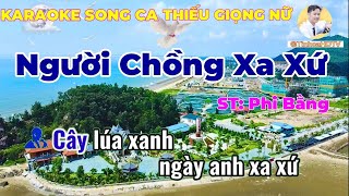 KaraokeNgười chồng xa cứThiếu giọng nữLuyện hát hay cùng TinhcaHDTV [upl. by Ramal]