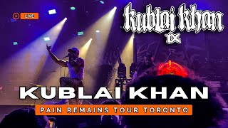 Kublai Khan  The Hammer  Pain Remains Tour Live In Toronto 2024 [upl. by Deeyn14]