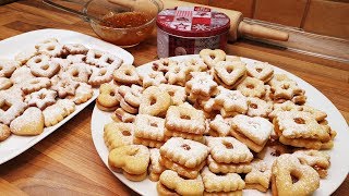 Lekváros Linzer omlós teasütemény Szoky konyhája [upl. by Amanda]