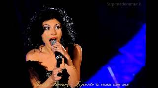 Giusy Ferreri Ti porto a cena con me Lyrics Video [upl. by Alyakem40]